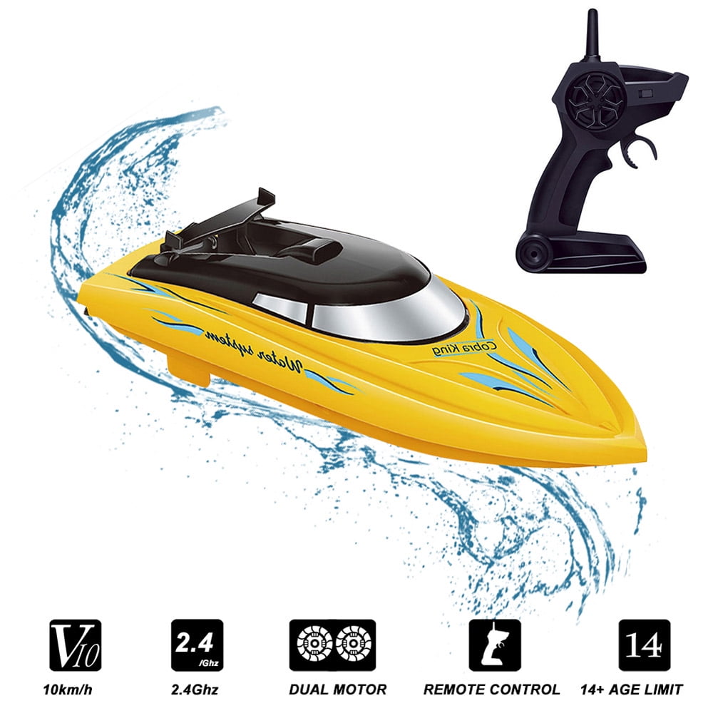 Mini RC Boat ~ Yellow Wave Racer ~ Adventure Force ~ Radio Control Fun