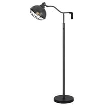 Cal Lighting 60W Taloga metal floor lamp with adjustable caged shade. (Bulb not included)