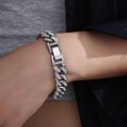 thumbnail image 4 of Pulsera Hombre Mujer, Pulsera Retro Hip Hop Plata, 4 of 4