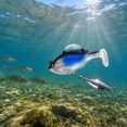 thumbnail image 3 of 3Pcs Versatile Bass Lure, Paddle Tail Swimbaits Fishing Lures, Pre-Rigged Soft Bait With Spinner Blades & 3d Eyes, Weedless Hidden Hook for Bass Trout, Freshwater Saltwater Gear, E, 3 of 5