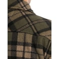 thumbnail image 5 of Wrangler Workwear Men's Button-up Bonded Flannel Texture Long Sleeve Overshirt, Size S-3XL, 5 of 9