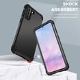 thumbnail image 2 of Galaxy S21 5G Case, Samsung Galaxy S21 Case 3 in 1 Heavy Duty Hard PC Soft Silicone Rugged Bumper Full-Body Shockproof Protective Phone Case for Samsung Galaxy S21 6.2 inch 2021- Black, 2 of 14