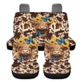 thumbnail image 2 of KUIFORTI Highland Cow Car Seat Cover Auto Accessories Interior 4Pcs, Front Seat Protector Auto Seat Rear Split Bench Cover Universal Automotive Seat Cover Accessories, 2 of 7