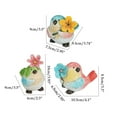 thumbnail image 2 of Pájaro Colorida, Figuritas De Animales De Resina, Adornos De Pájaro De Escritorio Para Decoración Del Hogar Cateissary HA040704-01, 2 of 6