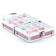 Claire's Club Girls' Glitter Lock Box Makeup Set for Little Girls, Pink Case, Cute Gift, 01368