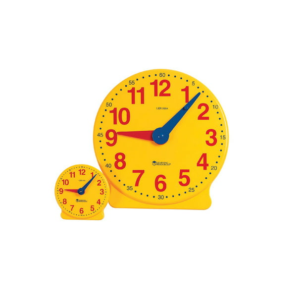 Learning Resources, LRN2094, Big Time Demonstration Clock, 1 Each, Multi