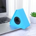 thumbnail image 3 of Microphone Marks Professional Interview Logo Stand Microphone Protector for Reporters (Triangle Blue), 3 of 8
