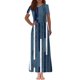 thumbnail image 2 of Vestido Corto de Verano de la Moda de las Mujeres Impreso de Manga Corta Cuello Redondo Tobillo de Longitud Vestido Casual, 2 of 5