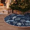 thumbnail image 5 of Xecao Hawaii Palms Pattern Christmas Tree Skirt Holiday Part Decorations for Christmas Tree, Farmhouse Christmas Decor Xmas Holiday Home Party Decorations-36", 5 of 6