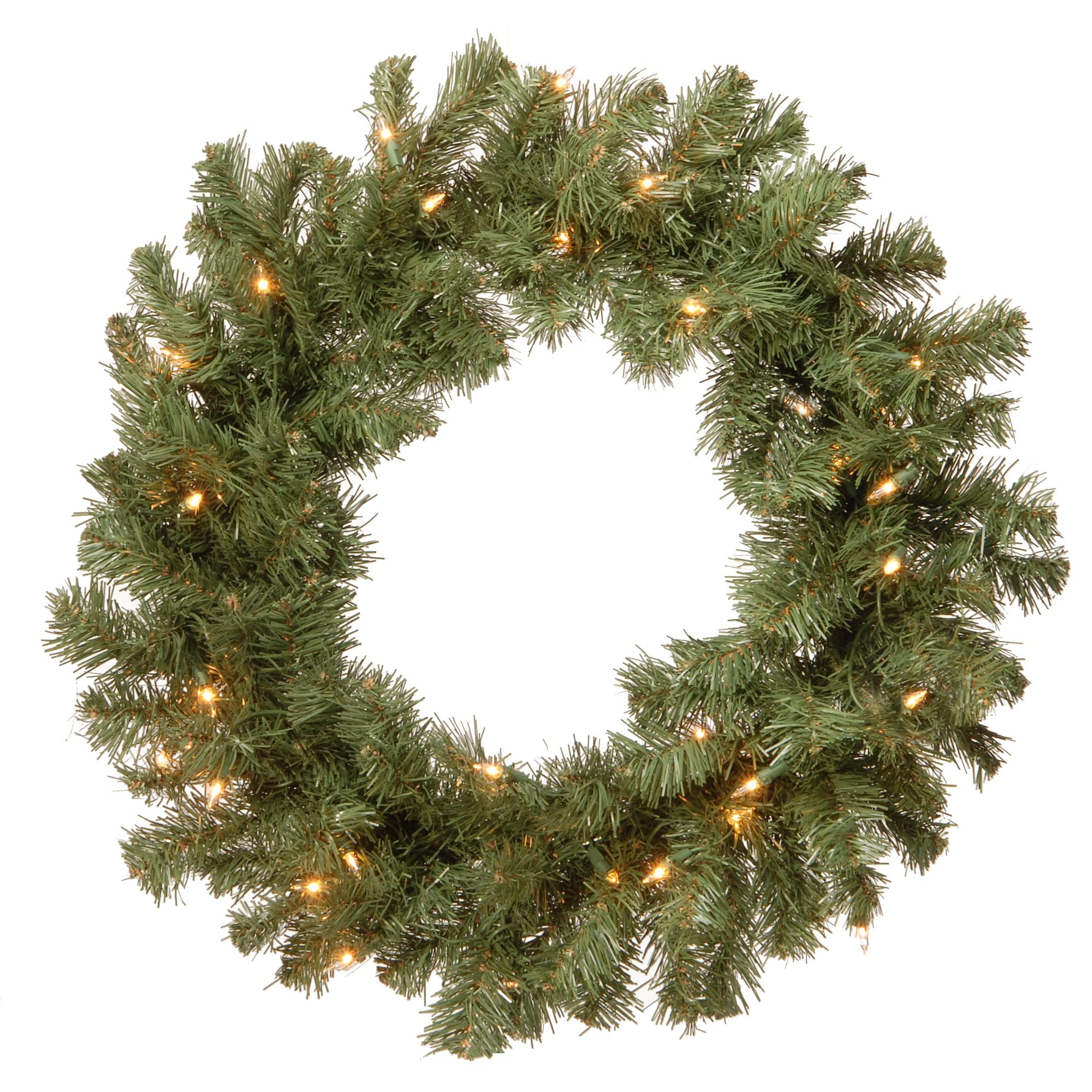 24 Pre Lit Christmas Wreath 