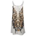 thumbnail image 5 of Gothic Skull Lover Women's Summer Dresses 2025 Beach Casual Sleeveless Floral Print Tank Loose Sundress, 5 of 8