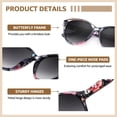 thumbnail image 5 of Women's Retro Oversized Cat-Eye Polarized Sunglasses Havana Tortoise Frame Brown Gradient UV400 Protection Vintage Glamour for Daily Wear & Holiday Photos, 5 of 9