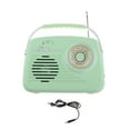 thumbnail image 4 of TISHITA Radio Portable Matériau ABS avec Poignée BT 5.0 Design Rétro pour Maison Extérieur Vert, 4 of 8
