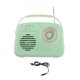 thumbnail image 5 of Radio Portátil perfecl con Bluetooth Recargable Diseño Retro Verde, 5 of 8