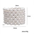thumbnail image 1 of facefd Women Chic Pearl Rhinestone Stretch Bracelet for Bridal Wedding Prom 7 Row, 1 of 9