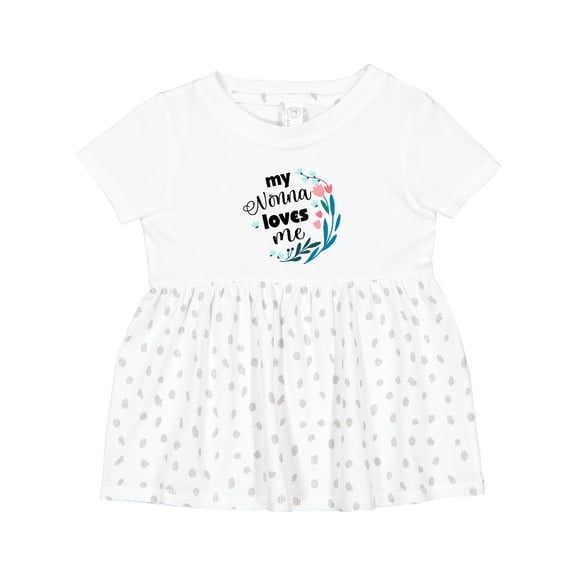 Inktastic My Nonna Loves Me for Girls Granddaughter Girls Baby Dress
