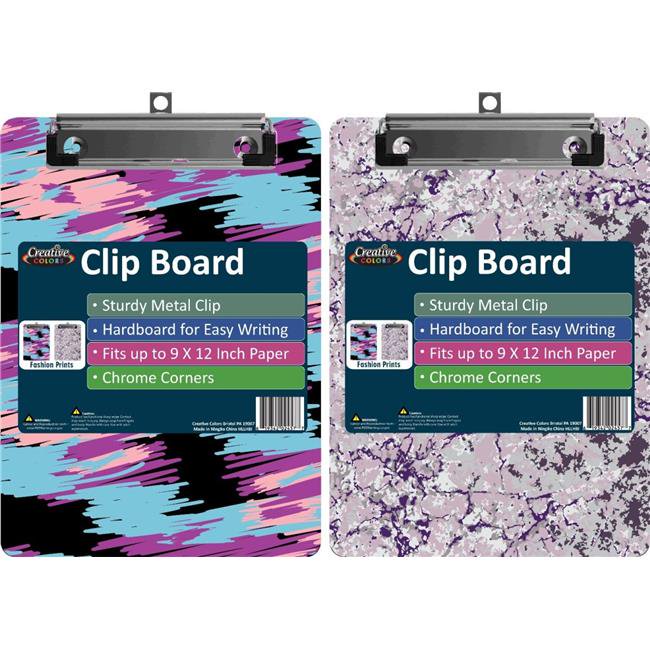 DDI 2325595 Fashion Clipboard Assorted Prints Case of 24 Walmart
