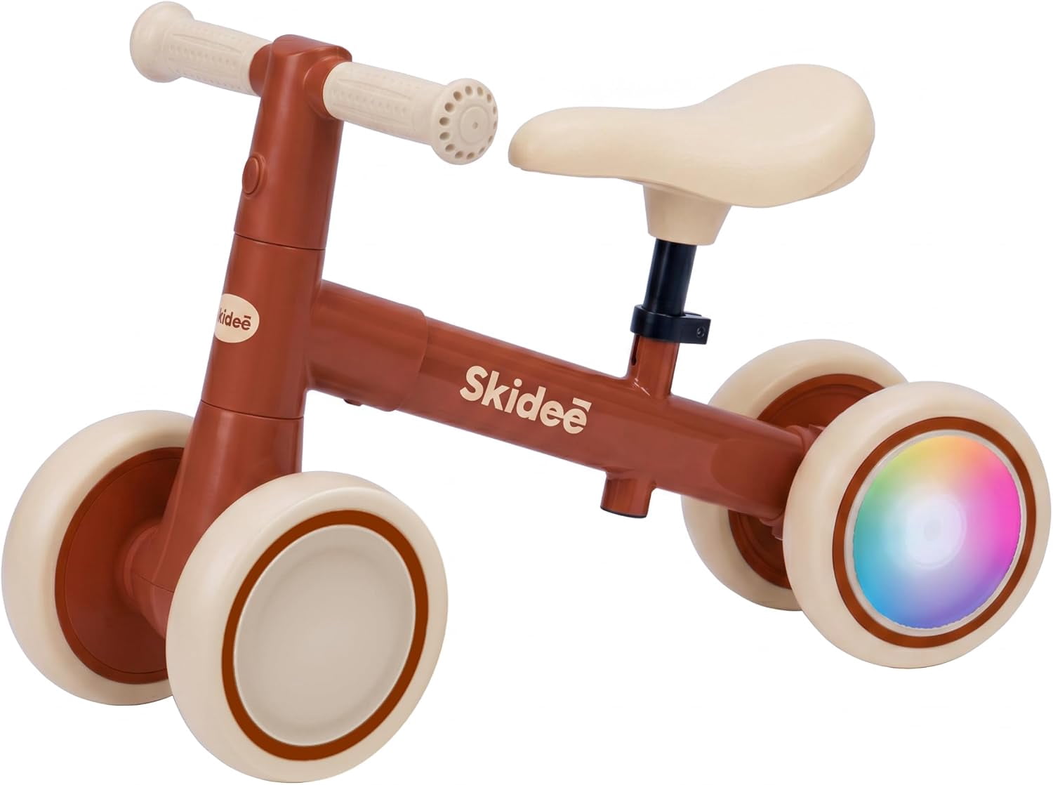 TNTANTS 4 in 1 Toddler Tricycle, Adjustable Seat, Push Handle