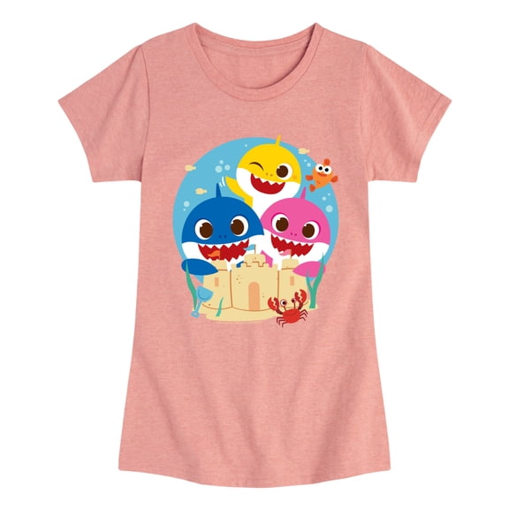 Baby Shark - Sand Castle Toddler Short Sleeve Graphic T-Shirt