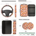 thumbnail image 3 of KUIFORTI Pumpkin Print Automobile Seat Cover Sets Comfortable Set 14 Pcs Automotive Front Seat & Bench Back Seat Cover with Car Cup Coasters Universal fit for SUV Van Sedan Truck Soft Anti Slip, 3 of 3