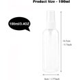 thumbnail image 4 of wqlpp-4 Pack Bouteilles de Pulvérisation en Plastique Portables Mini Cosmétiques Fines Brume Ensemble de Bouteilles de Voyage pour Huiles Articles de Toilette Vaporisateur d'Huiles Essentielles et Buse Contenants Liquides, 100ML, 4 of 4