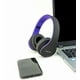 thumbnail image 4 of PowerLocus Auriculares inalámbricos Bluetooth estéreo plegables, auriculares con cable recargables con micrófono incorporado para iPhone, Samsung, LG, iPad (púrpura), 4 of 5