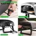 thumbnail image 5 of NutriChef Outdoor Pizza Oven with 360° Rotating Pizza Stone | Adjustable Heat Control Dial, Includes Pizza Peel, Stone & Regulator with Hose | Cooks 12" Pizza in 60 seconds | 25.2 x 16.1 x 14 IN, 5 of 5
