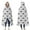 White Butterfly Black, variant on Wearable Blanket,Gradient Color Butterfly Pattern Hooded Wearable Flannel Blanket for Adults & Teens,Winter Poncho Shawl Wrap Cape Cozy Anti-Pill,50"x60"