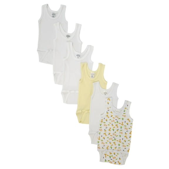 Bambini Layette Unisex Baby 6 Pc Onezies and Tank Tops