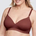 thumbnail image 4 of Warners® Simply Perfect® Super Soft Wireless Lightly Lined Comfort Bra, Wine Red, 36C, 4 of 6