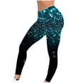 thumbnail image 5 of lcziwo Lightning Sales, Holiday Leggings for Women 2025 New Years Eve Glitter Sparkle Print Legging Pants Casual Full Length High Waist Tummy Control Yoga Tights Multicolor L, 5 of 7