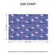 thumbnail image 2 of Rocae Flamingo Printed Heat Resistant Place Mats,Classic Hemstitch Cloth Fabric Placemats Imitation Linen Place Mat Table Mats 18x12 inch, 2 of 5