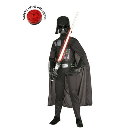 Star Wars Darth Vader Costume Kit With Safety Light - Kids M
