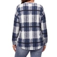 thumbnail image 4 of WellSize Plus Size Sweatshirts for Women Plaid Crewneck Long Sleeve Shirts Casual Fall Tunic Tops Lightweight Pullover Sweatshirts, 4 of 7