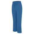 thumbnail image 5 of GZWYHT Linen Pants,Wide Leg Pants,Solid Straight Linen Pants Waist And Long Women Casual Elastic Drawstring Cotton Pants,Flowy Pants,High Waisted Pants,Baggy Pants,Blue,3XL, 5 of 9
