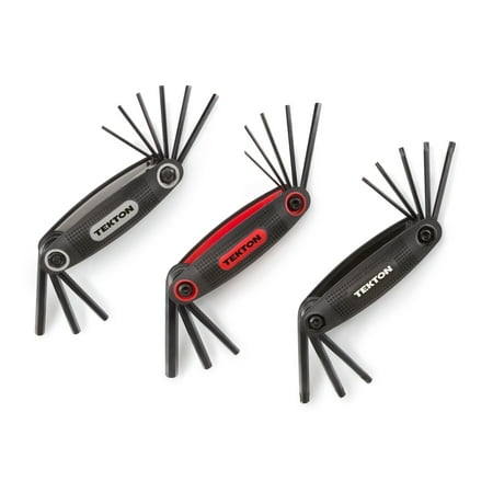 - TEKTON Folding Hex Key Wrench Set, 25-Piece (5/64-1/4 in., 1.5-8 mm, T9-T40) | 25152