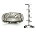 thumbnail image 6 of Titanium Swirl Design 6mm Satin Band, 6 of 10