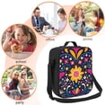 thumbnail image 5 of Defioc Cinco De Mayo Floral Print Lunch Box for Men & Women, Insulated Lunch Bag Thickened Thermal Leakproof Lunch Tote Bag for Adult Office Travel Picnic, 5 of 8