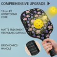 thumbnail image 4 of Pickleball Paddles Set,Pioneer Flower Floral Print Pattern Fiberglass Surface Pickleball Racket Set with 2 Indoor Outdoor Pickleball Balls and Pickleball Bag,Pickle-ball Equipment, 4 of 6