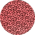 thumbnail image 1 of Ahgly Company Indoor Round Oriental Red Industrial Area Rugs, 5' Round, 1 of 4