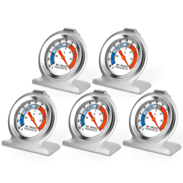 Springcorner 5 Packs Refrigerator Thermometer Fridge Thermometer