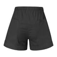 thumbnail image 5 of Ahuyic Solid Color Elastic Waist Button Girls Shorts Kids Casual Summer Bottoms 3-14Y, 5 of 5