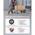 thumbnail image 3 of 2-in-1 Hand Truck, 1000-Lb Load Capacity in 4-Wheel Mode, Convertible Dolly, Non-Slip Handle & Wheels, for Home Office, 3 of 12