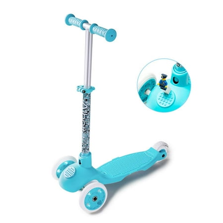 Albott Scooters for Kids Blocks Toy 3 Wheel Scooter LED Toddler Age 2-6