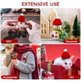 thumbnail image 6 of 10 Pcs Knitted Small Christmas Hats Santa Claus Festival Caps Pet Headdress Funny Party Favors DIY Handmade Accessories, 6 of 6