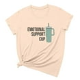 thumbnail image 2 of Gaecuw Womens Summer Tops Tops Blouses Short Sleeve T Shirts Regular Fit Pullover Tees T-Shirts Emotional Support Cup Graphic Print Tops Crew Neck Blouses Casual T Shirts Summer Tees Tops, 2 of 8