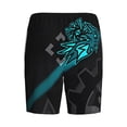 thumbnail image 2 of Lsque Geometry Dash Mens Sleep Pajama Shorts,Short Pajama Pants, Cotton Ultra-Soft Knit-3X-Large, 2 of 9