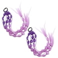 thumbnail image 3 of 2pcs Easy-To-Wear Hair Tie Bubble Ponytail Extension Wig For Kids Colored Braided Ponytail Extension Wig For Child Hair Enhancement, 3 of 4