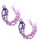 thumbnail image 3 of 2pcs Easy-To-Wear Hair Tie Bubble Ponytail Extension Wig For Kids Colored Braided Ponytail Extension Wig For Child Hair Enhancement, 3 of 4