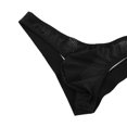 thumbnail image 4 of Aislor Men's See Through Mesh Jockstrap Low Rise Stretchy G-String Thong Underwear Black L, 4 of 7